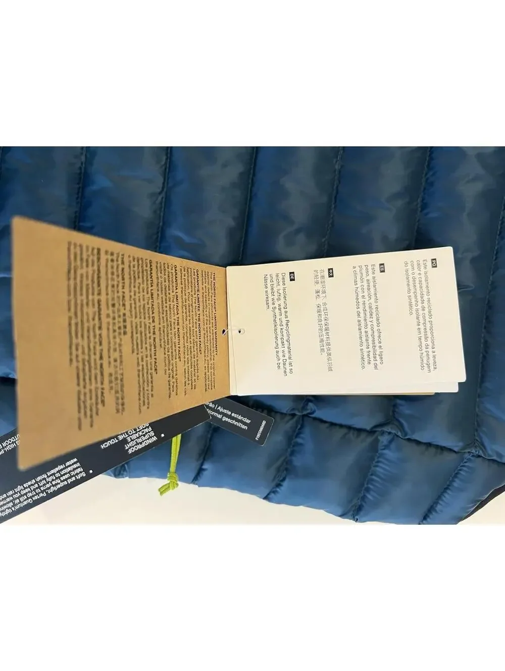 $180 Men's The North Face Terra Peak Insulated Hiking Camping Vest Petrol Blue S